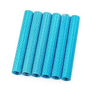 35mm Alloy Textured Spacers - 6 - Blue-drones-and-fpv-Hobbycorner