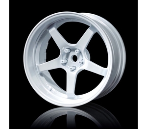 Adjustable Offset - White - 5 Spoke x4 - 102098WW-WG-wheels-and-tires-Hobbycorner