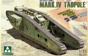 1/35 WWI Heavy Battle Tank MK IV Tadpole - TAK2015-model-kits-Hobbycorner