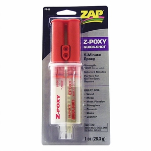 Z-Poxy Quick Shot Dual Syringe 28.3g - ZAPPT37-glues-and-solvents-Hobbycorner
