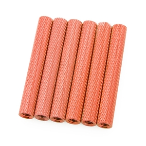 35mm Alloy Textured Spacers - 6 - Orange - 6268-drones-and-fpv-Hobbycorner