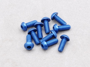 M3x8mm Aluminium Screws 10pcs - Blue-nuts,-bolts,-screws-and-washers-Hobbycorner