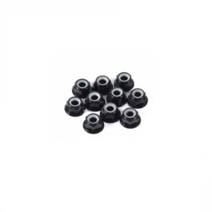 M6 Hex Flange Locknuts 10pack - Black -nuts,-bolts,-screws-and-washers-Hobbycorner