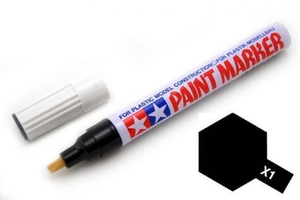 Paint pen Gloss Black x1-paints-and-accessories-Hobbycorner
