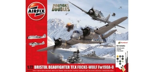 1:72 Bristol Beaufighter Mk.X Focke-Wulf Fw190 - 8 Dogfight Doubles Set-model-kits-Hobbycorner
