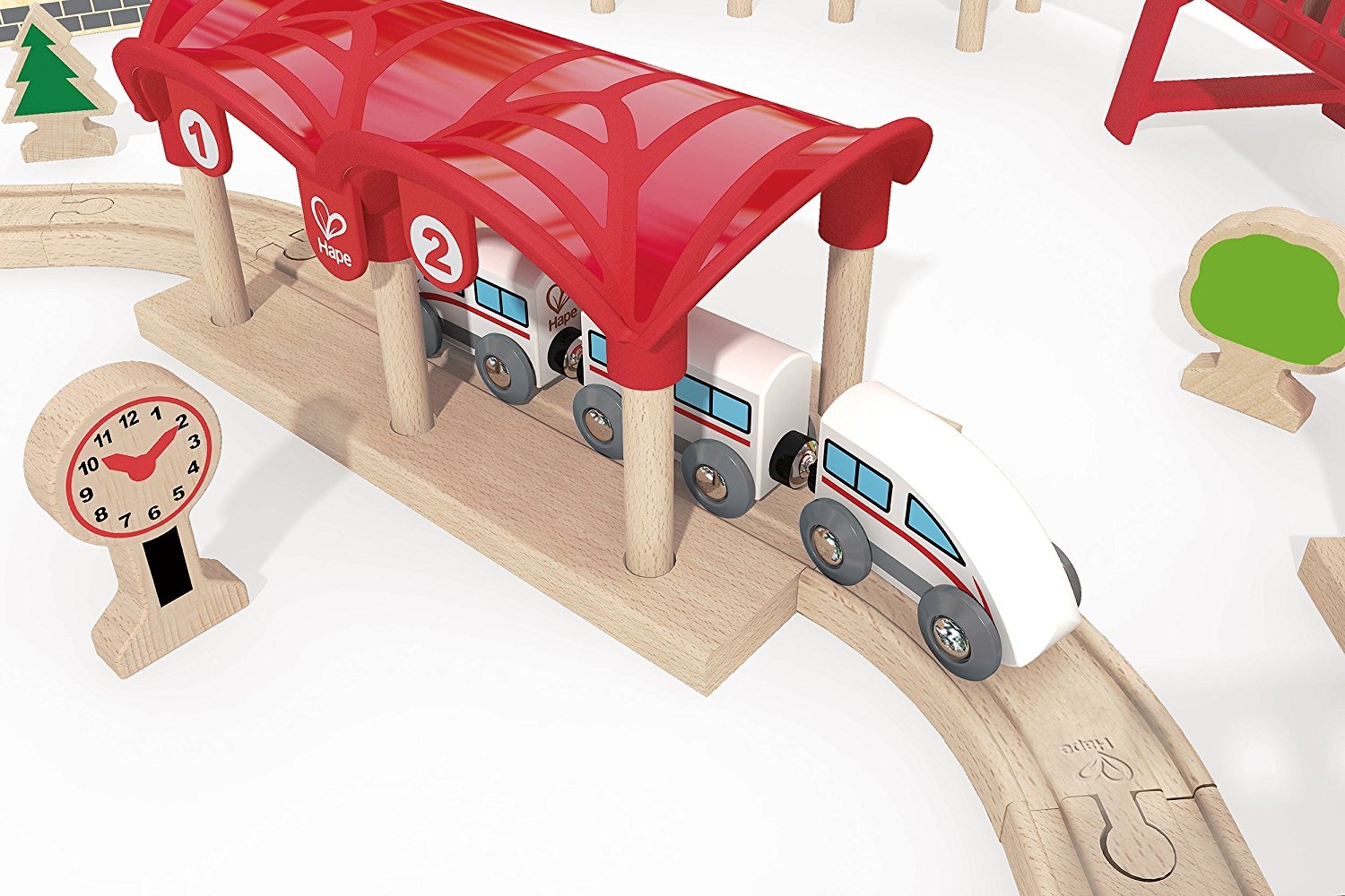 hape double loop railway set