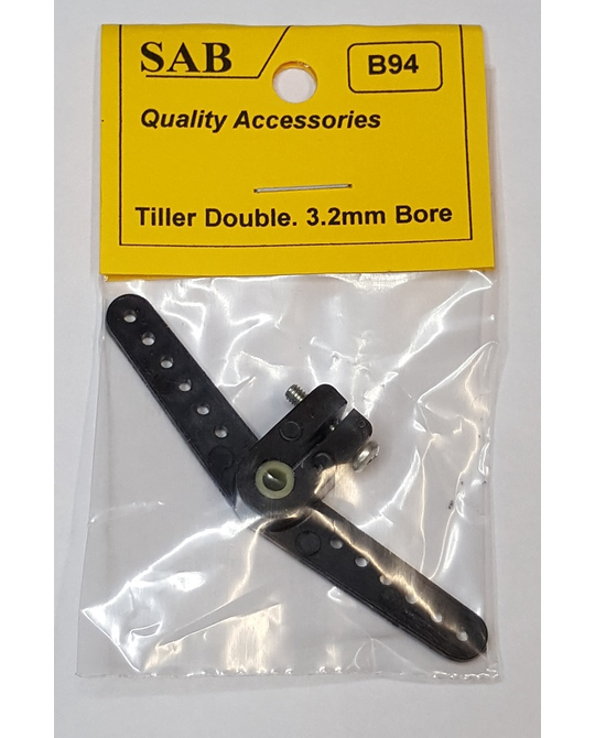 Tiller Arm Double 1/8 3.2mm Shaft Radio Controlled BoatsParts
