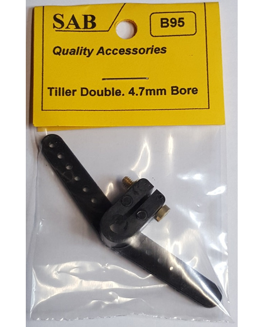 Tiller Arm - Double - 3/16 4.7mm Shaft