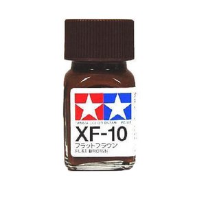 XF10 Enamel Flat Brown - 8110-paints-and-accessories-Hobbycorner