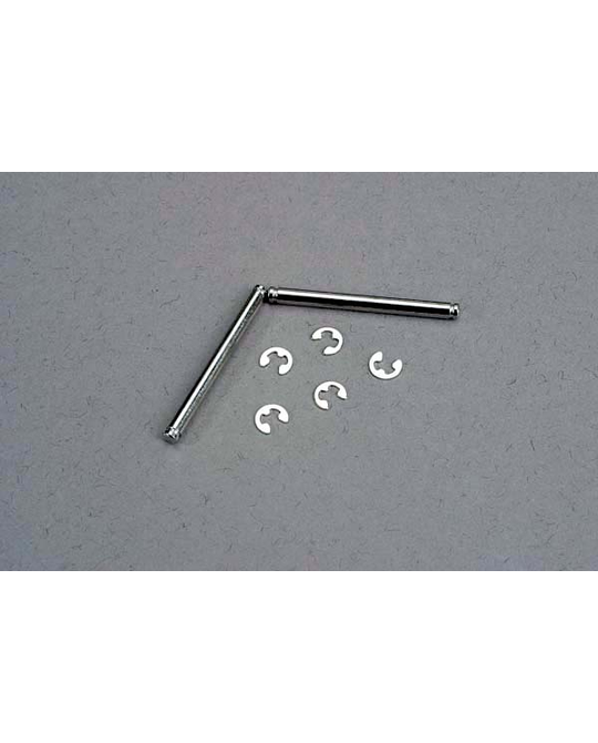 Suspension pins, 2.5x31.5mm (king pins) w/ E-clips (2) - 3740