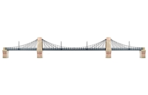 Grand Suspension Bridge Kit - R8008-trains-Hobbycorner