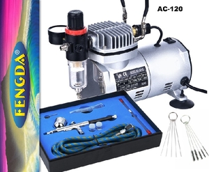 Mini Compressor with gun and tools-paints-and-accessories-Hobbycorner