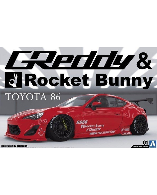 1/24 ZN6 Toyota 86 '12 Greddy & Rocket Bunny Enkei Version 