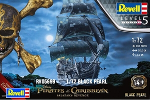 Black Pearl Pirate Ship - 1/72 - RV05699-model-kits-Hobbycorner