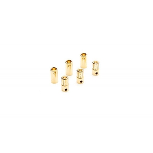 Gold Bullet Connector Set - 6.5mm - (3) - DYNC0091-connectors-Hobbycorner