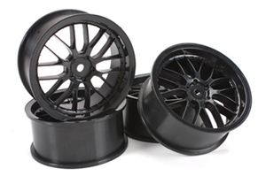 1/10 Drift - 2.2" - 8 Spoke Wheels - 12mm Hex - Black (4 pcs) - 503331BK-wheels-and-tires-Hobbycorner