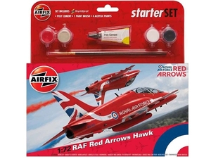 1/72 Medium Starter Set - RAF Red Arrows Hawk - 55202C-model-kits-Hobbycorner