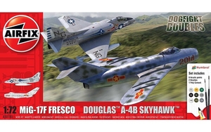 1/72 Mig 17 & Douglas Skyhawk Dogfight Double Pack - A50185-model-kits-Hobbycorner