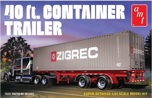 1/25 40ft Container Trailer - 1196-model-kits-Hobbycorner