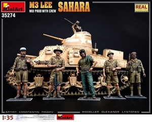 1/35 M3 Lee Mid Prod. Sahara With Crew - 35274-model-kits-Hobbycorner