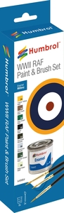 WWII RAF Paint & Brush Set - Enamel - AA9064-paints-and-accessories-Hobbycorner