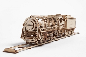 Steam Locomotive with Tender-model-kits-Hobbycorner