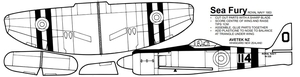 Sea Fury Panel Glider-model-kits-Hobbycorner