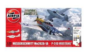 Messerschmitt Me262 and P51D Mustang Dogfight Double-model-kits-Hobbycorner