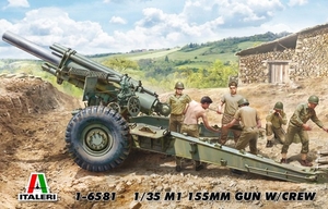 1/35 M1 155mm Gun w/Crew - 1-6581-model-kits-Hobbycorner