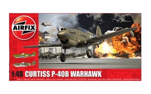 1/48 Curtiss P-40B Warhawk - A05130A-model-kits-Hobbycorner