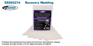 Recovery Wadding (75 sheets) -  ES302274-rockets-Hobbycorner