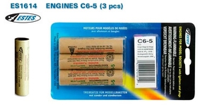 Standard Rocket Engine C6- 5 3 Pieces Per Pack -  ES1614-rockets-Hobbycorner