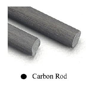 CARBON FIBRE ROD .08(2.0MM) 1PC -  7.5802-building-materials-Hobbycorner