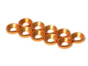 THE M3 Countersunk Washer 10pcs (Gold) -  JQA0028-nuts,-bolts,-screws-and-washers-Hobbycorner