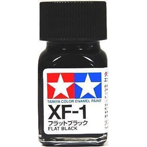 XF1 Enamel Flat Black -  8101-paints-and-accessories-Hobbycorner