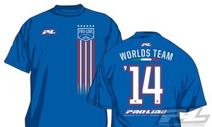 World Championship Blue T- Shirt -  Large -  9806- 03-apparel-Hobbycorner