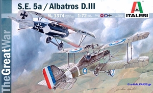 1- 72 S.E.5a & ALBATROSS D.III -  1- 1374-model-kits-Hobbycorner