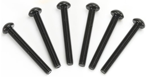 3.5 x 28mm Steel BH Screw (6) -  123528BU-nuts,-bolts,-screws-and-washers-Hobbycorner