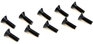2.6 x 8mm Steel Flat Head Screw (6) -  126208-nuts,-bolts,-screws-and-washers-Hobbycorner
