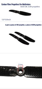 5030 CW, CCW Carbon Fibre propellers(GWS) -  EMX- MP- 0143-drones-and-fpv-Hobbycorner