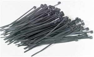 100mm Black Cable Ties -  100pk -  HP1203-cable-ties,-tape-and-mounting-accessories-Hobbycorner