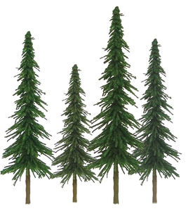 Spruce Tree Bulk Pack 4- 6" -  92027-trains-Hobbycorner