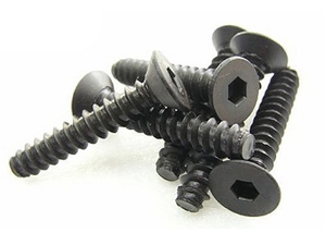 4x22mm Steel F.H Self- tapping Screws (6) -  116422-nuts,-bolts,-screws-and-washers-Hobbycorner