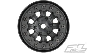 Denali 1.9" Black - Black Bead- Loc 8 Spoke Front or Rear Wheels For Scale Crawler - 2747-15-wheels-and-tires-Hobbycorner