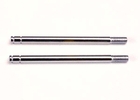 Steel Shock Shafts chrome finish Long x2 - 1664