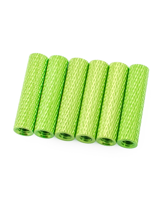 20mm Alloy Textured Spacers - 6 - Green