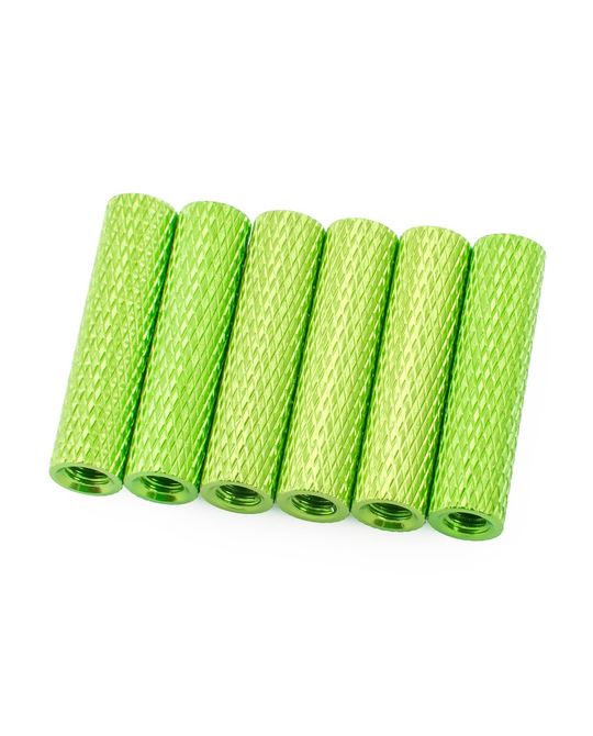 20mm Alloy Textured Spacers - 6 - Green