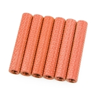 28mm Alloy Textured Spacers - 6 - Orange