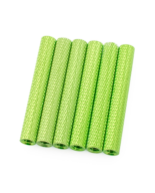 35mm Alloy Textured Spacers - 6 - Green