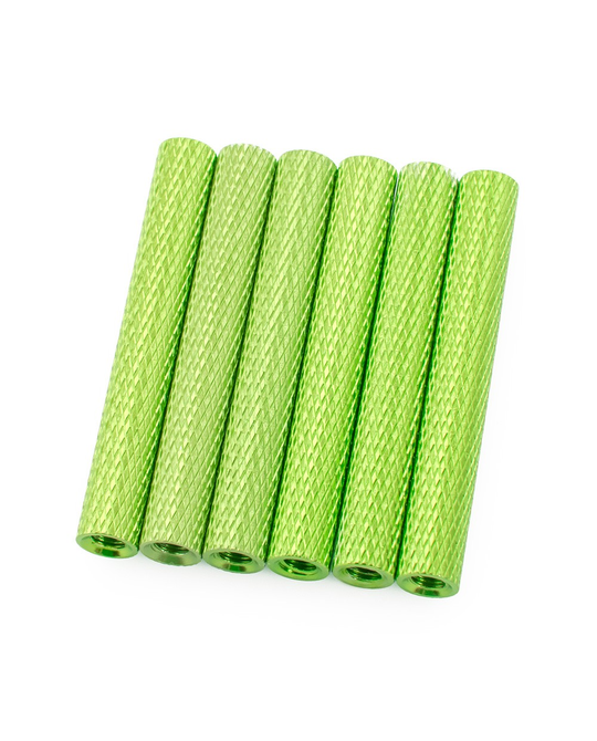 35mm Alloy Textured Spacers - 6 - Green